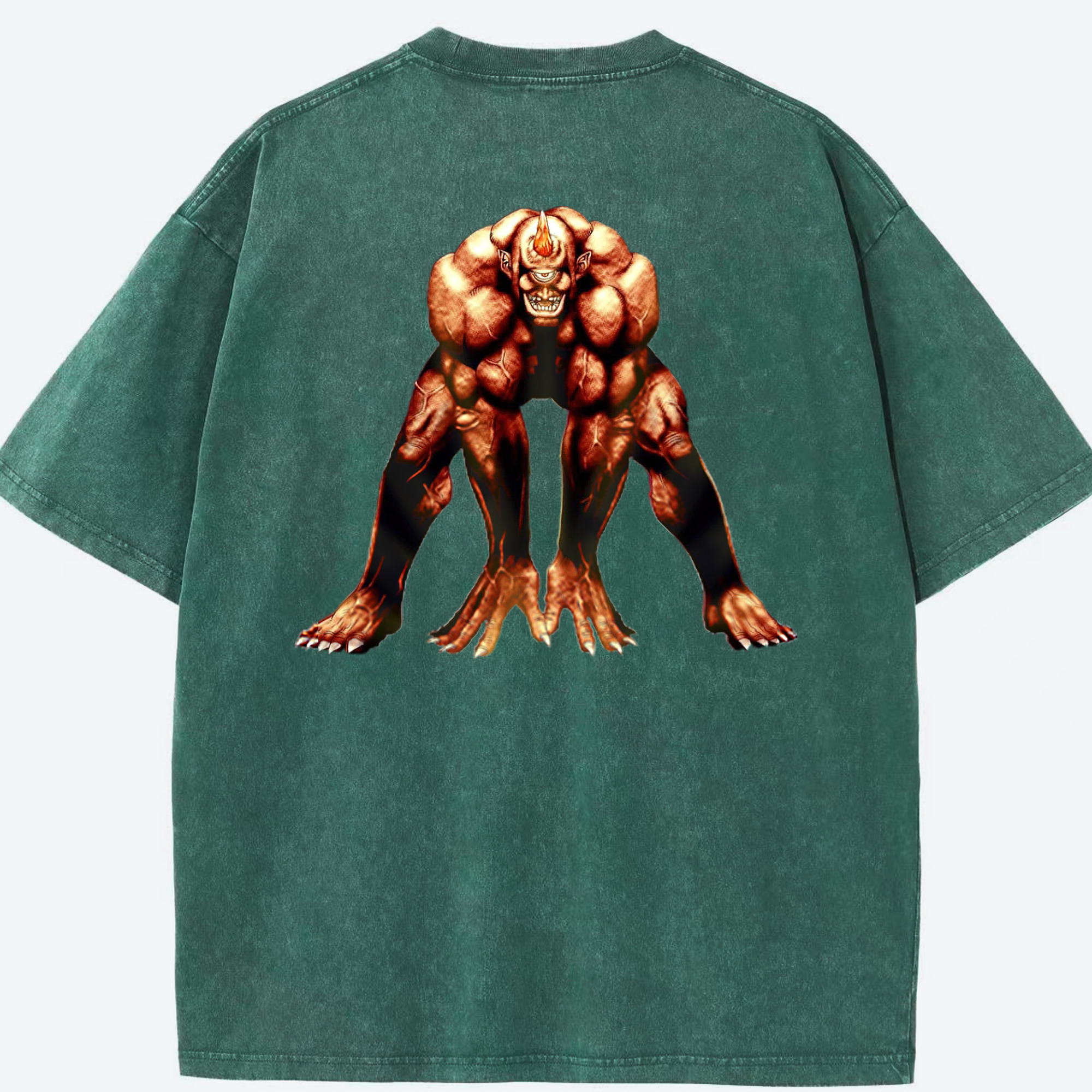 （画像用） 遊☆戯☆王 Yu-Gi-Oh! 綿100% ヴィンテージ風 半袖Tシャツ（背面プリント）